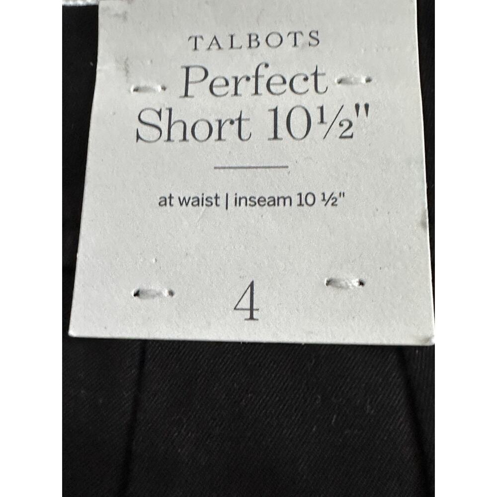 Talbots Women’s Size (4) Relax Super Soft Chino Shorts 10 1/2” Inseam Black NWT - Picture 6 of 16